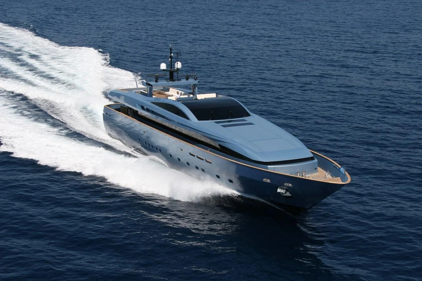 a boat on the water aboard QUEEN BLUE Yacht for Sale