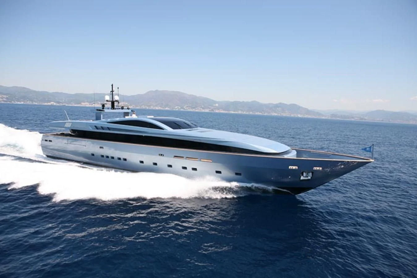 a boat on the water aboard QUEEN BLUE Yacht for Sale
