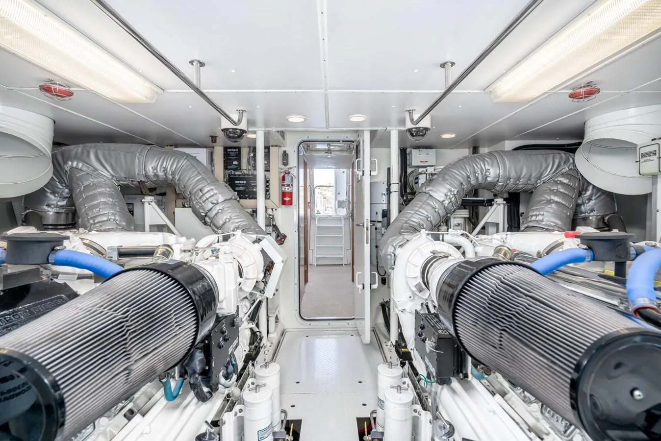 a close-up of a machine aboard MAHANA Yacht for Sale