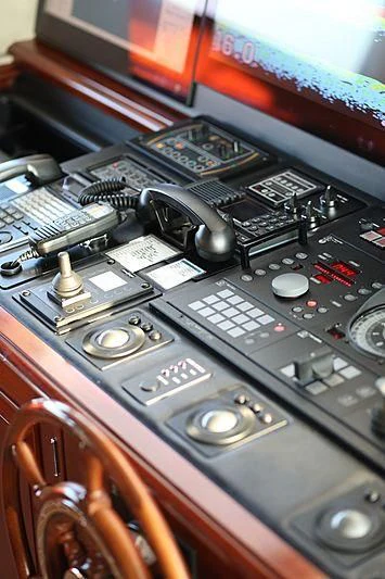 a close-up of a machine aboard PREDICTION Yacht for Sale