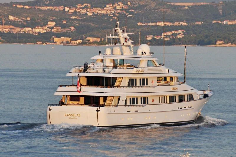a boat on the water aboard PREDICTION Yacht for Sale