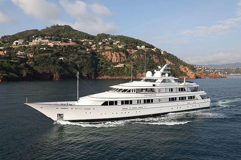 a boat on the water aboard PREDICTION Yacht for Sale