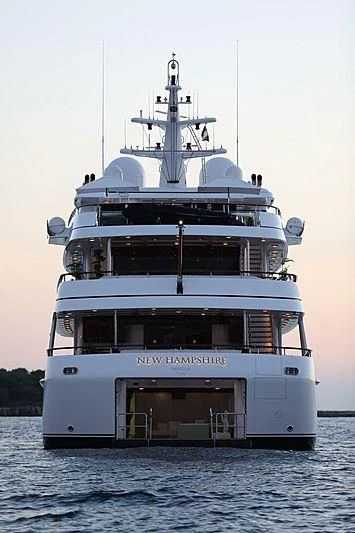 a large white ship aboard PREDICTION Yacht for Sale