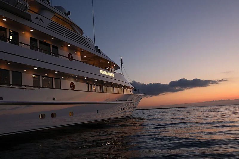a boat on the water aboard PREDICTION Yacht for Sale