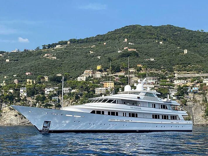a boat in the water aboard PREDICTION Yacht for Sale