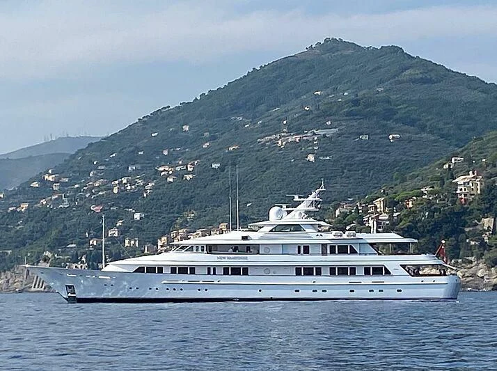 a boat in the water aboard PREDICTION Yacht for Sale