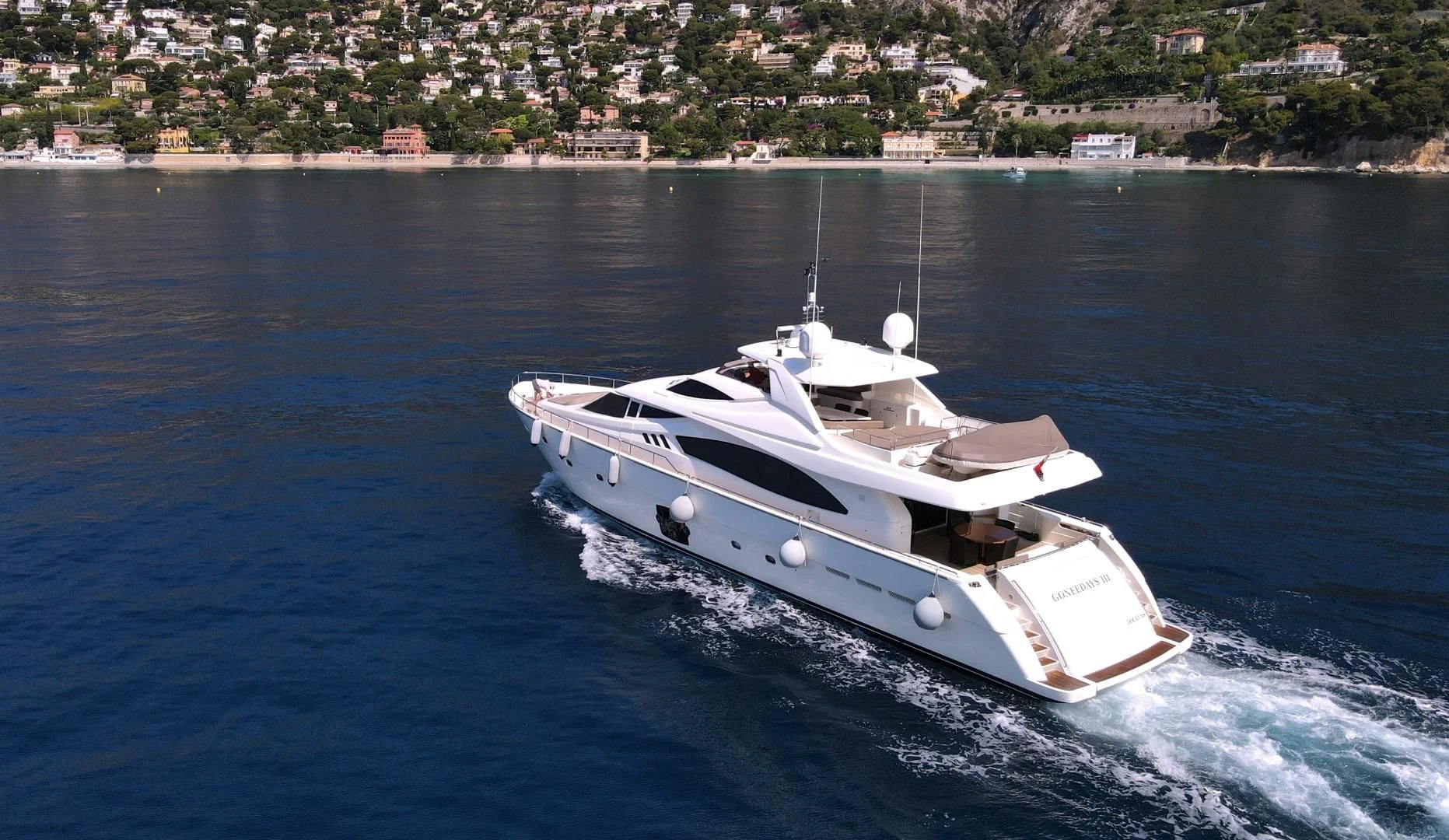 a boat on the water aboard MELI Yacht for Charter