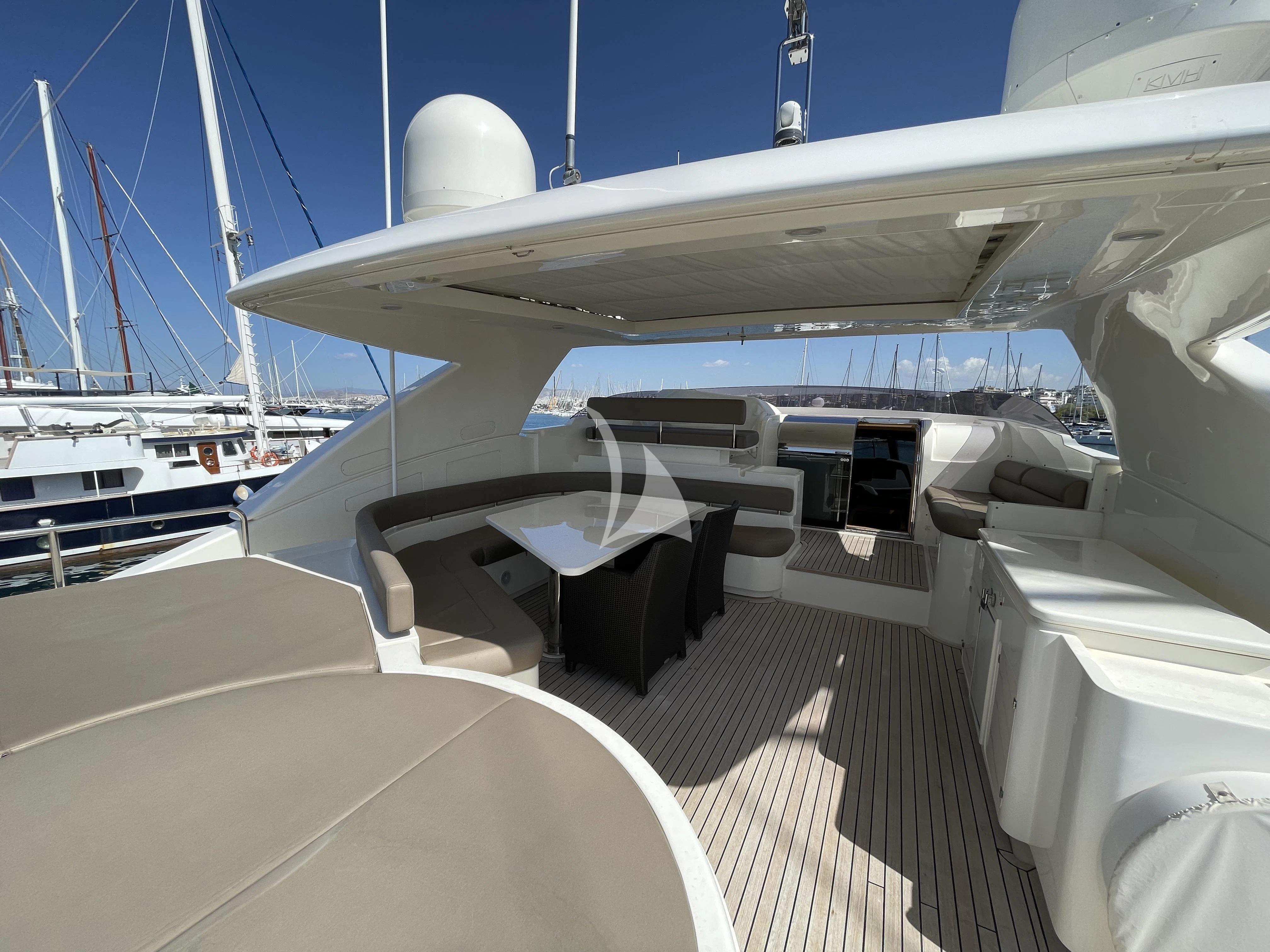 a boat in the water aboard MELI Yacht for Charter