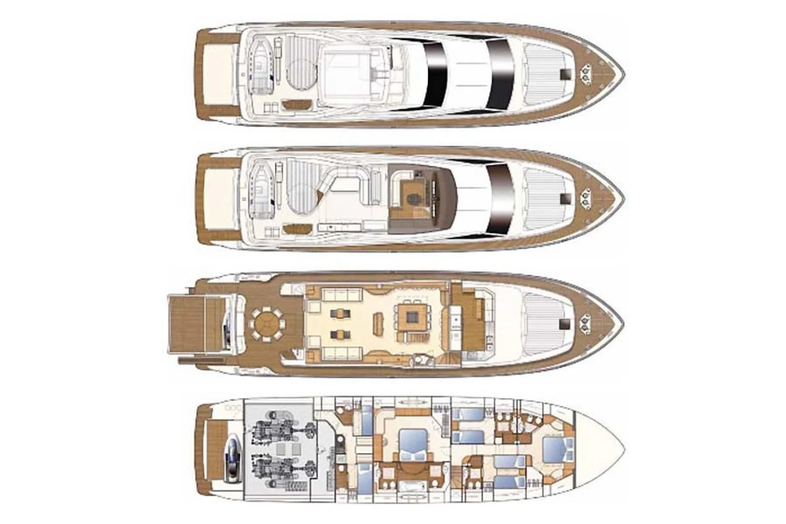 engineering drawing aboard MELI Yacht for Charter
