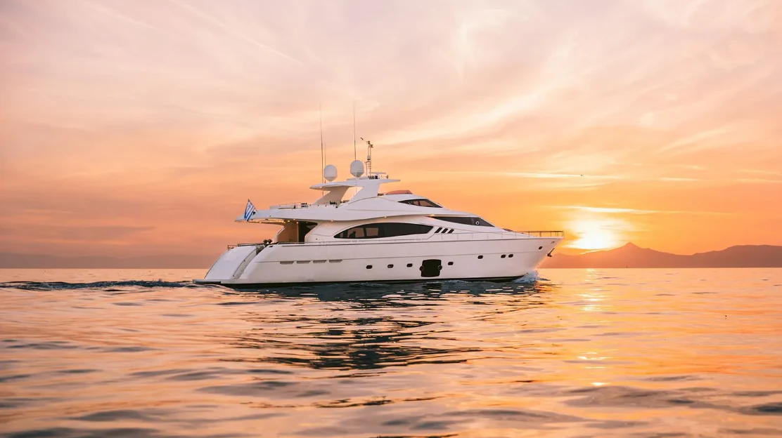 a boat in the water aboard MELI Yacht for Charter