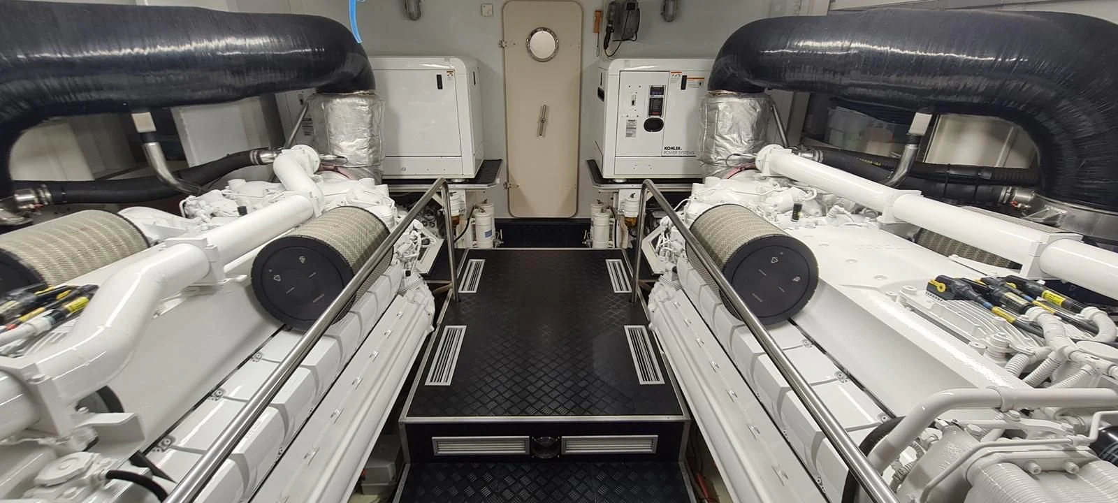 close-up of a machine aboard MELI Yacht for Charter