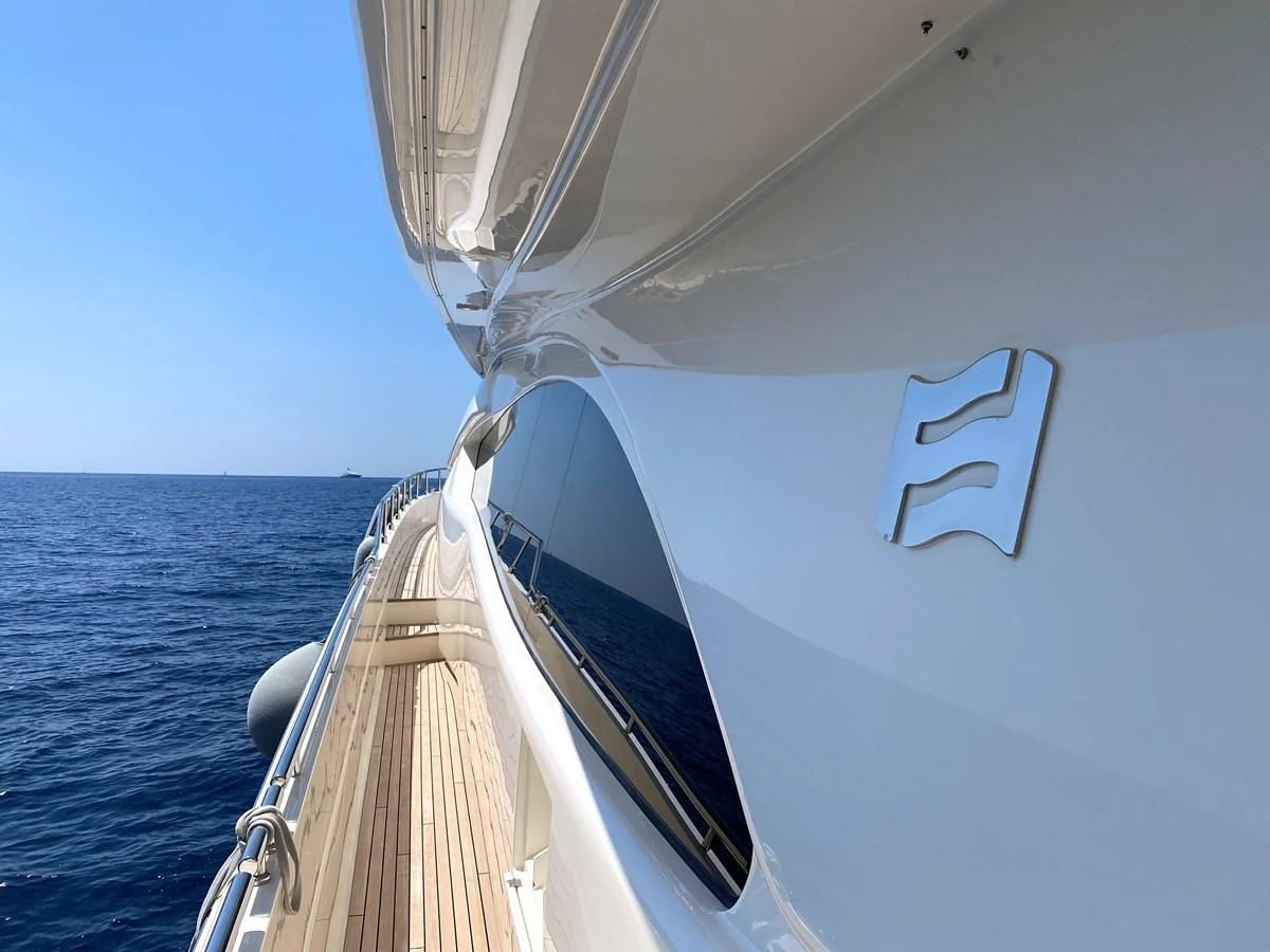 a boat on the water aboard MELI Yacht for Charter
