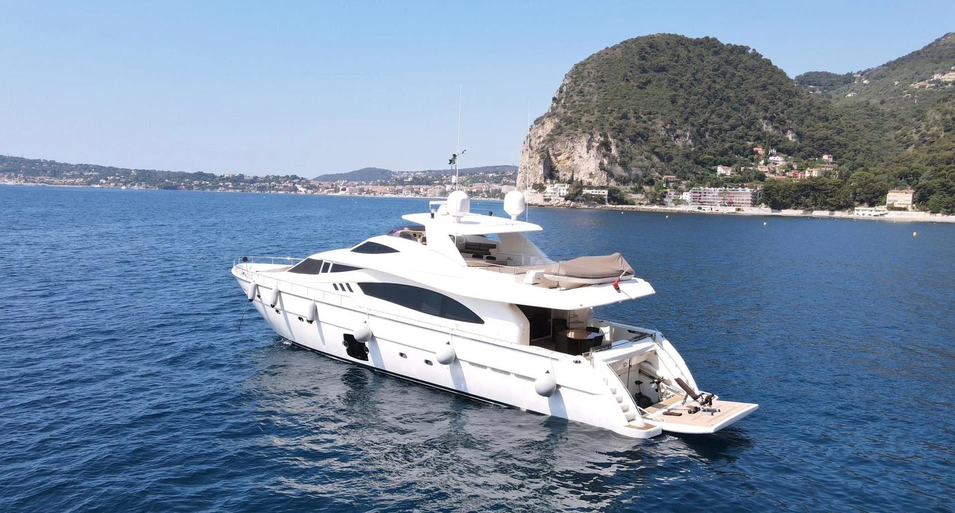 a boat on the water aboard MELI Yacht for Charter