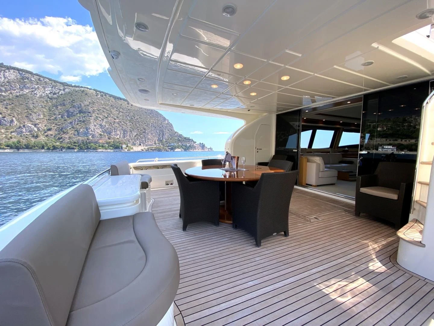 a boat on the water aboard MELI Yacht for Charter