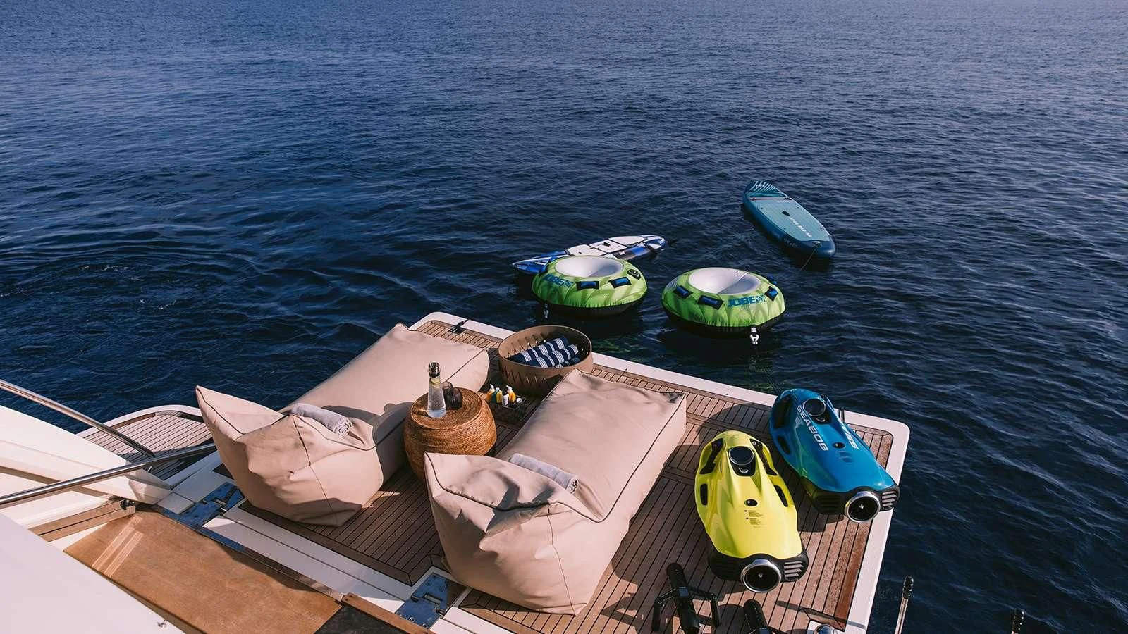 boats on a water body aboard MELI Yacht for Charter
