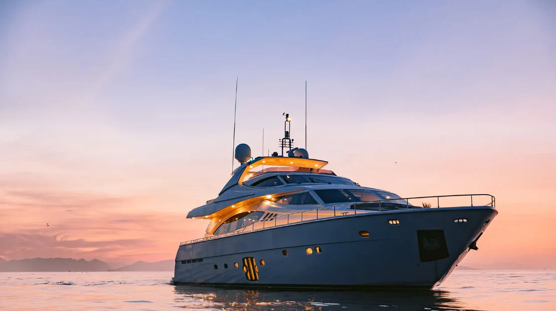 a boat on the water aboard MELI Yacht for Charter