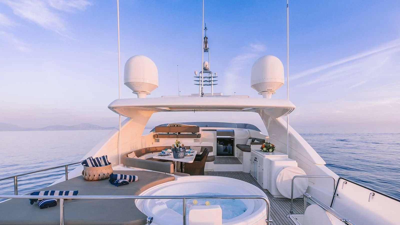 a boat on the water aboard MELI Yacht for Charter