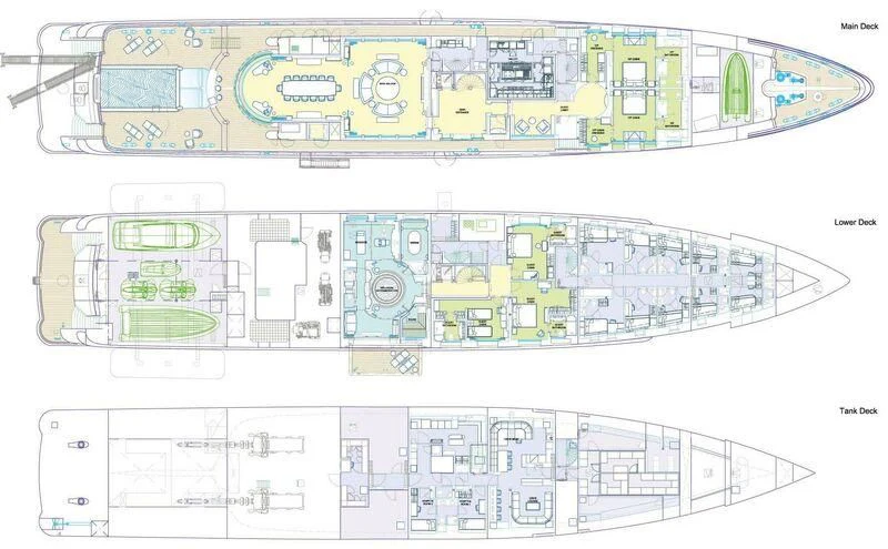 diagram aboard NOME Yacht for Sale