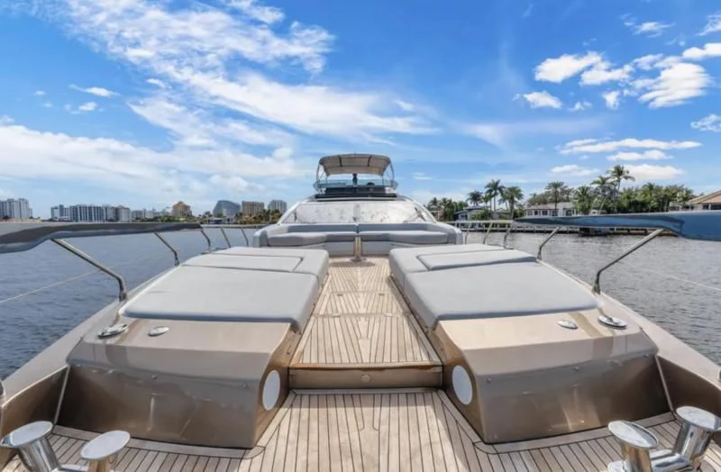 a boat docked at a pier aboard SUNSET 8 Yacht for Sale