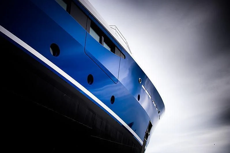 a close-up of a plane aboard NOMAD Yacht for Sale