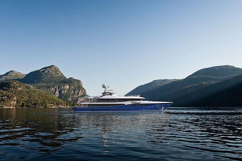 a boat in the water aboard NOMAD Yacht for Sale
