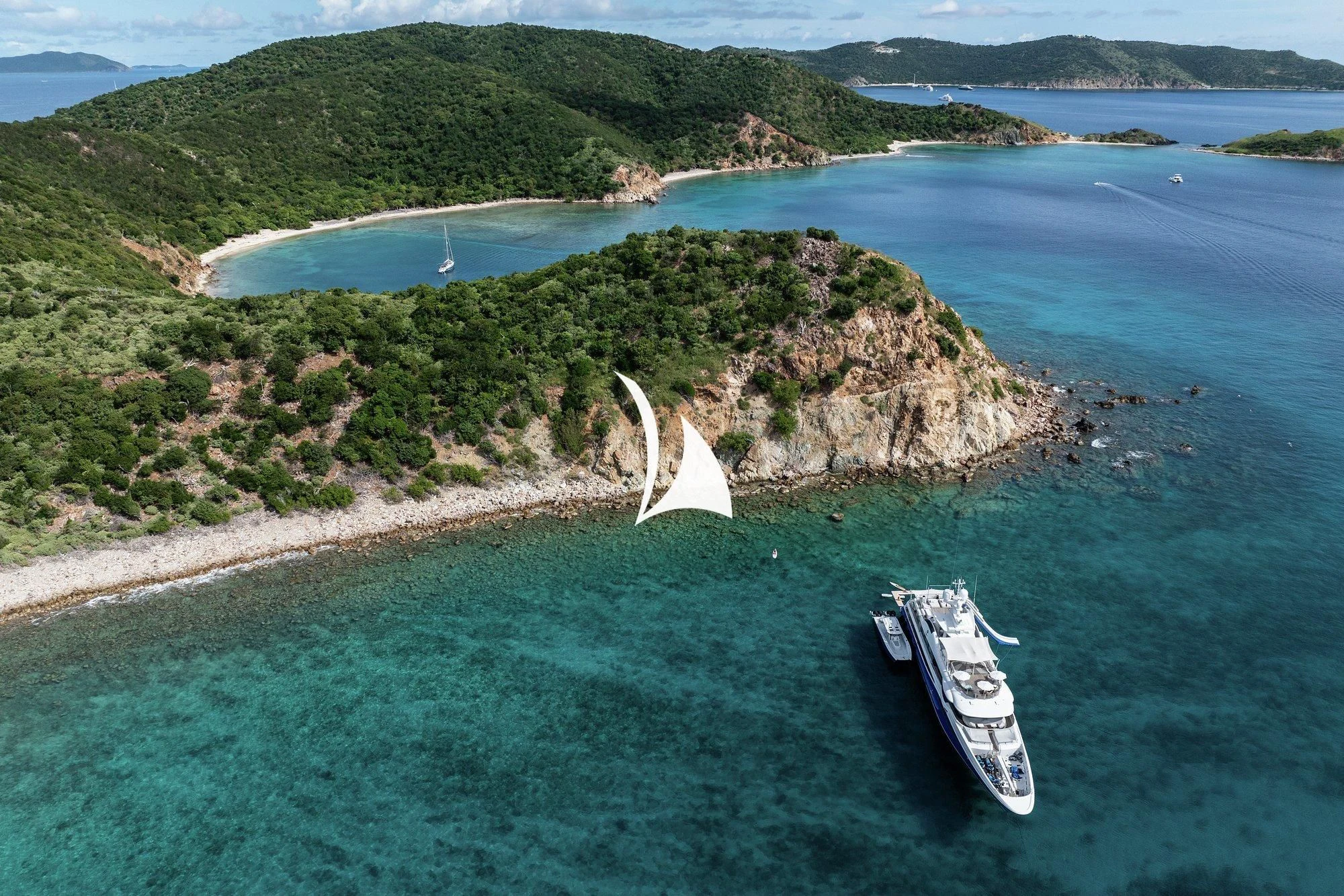 a boat sailing on the sea aboard NOMAD Yacht for Sale