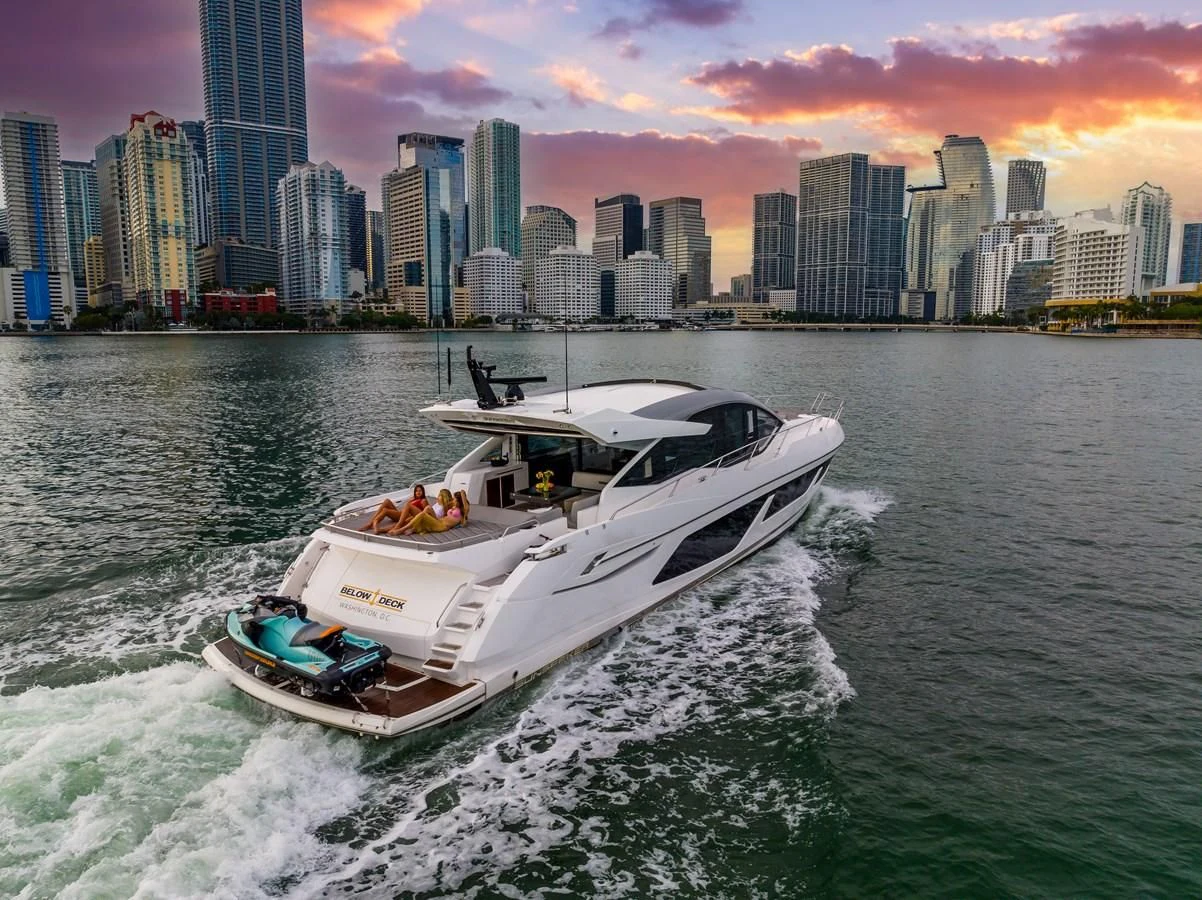 a boat on the water aboard BELLOW DECK Yacht for Sale