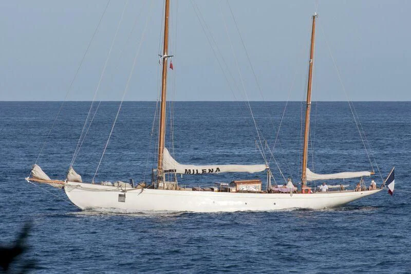 a sailboat on the water aboard MILENA Yacht for Sale