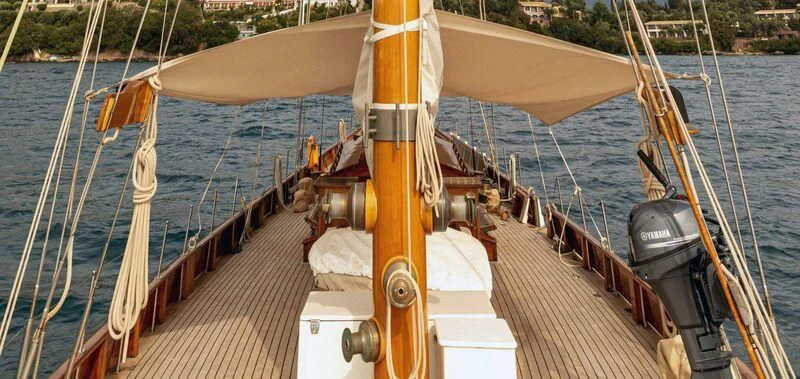 a boat on the water aboard MILENA Yacht for Sale