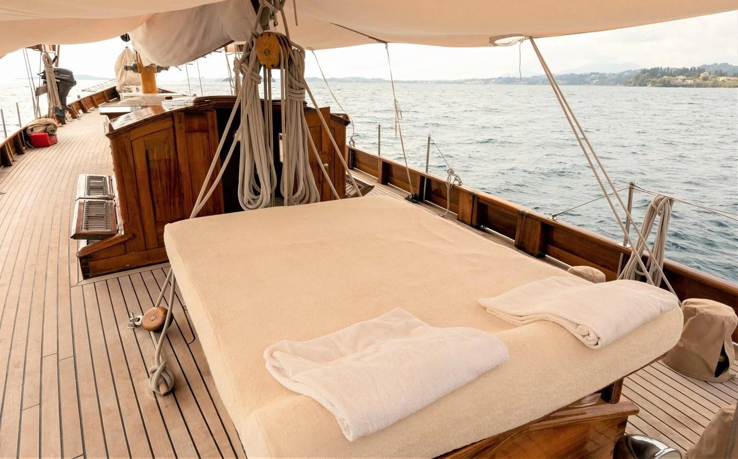 a boat on the water aboard MILENA Yacht for Sale