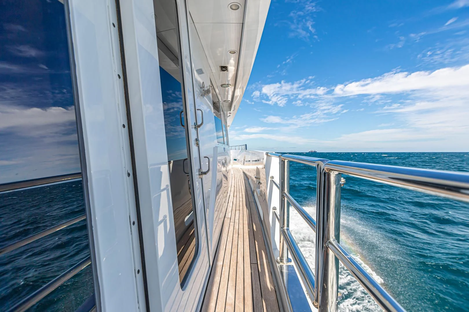 a boat on the water aboard XOXO Yacht for Charter