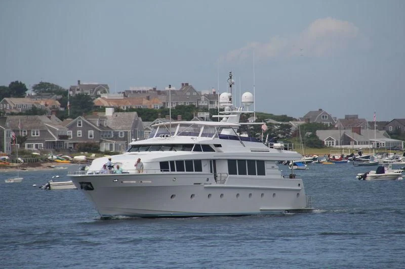 a boat in the water aboard XOXO Yacht for Charter