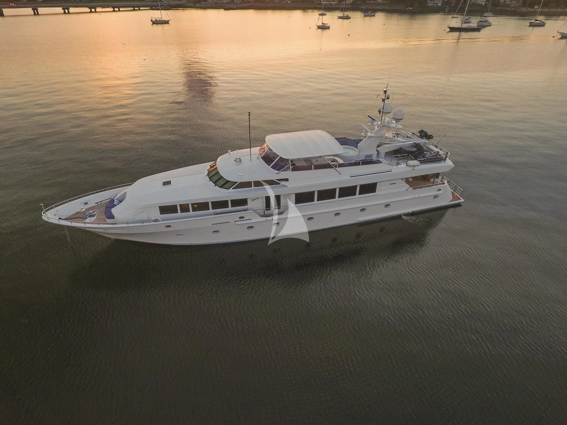 a boat in the water aboard XOXO Yacht for Charter