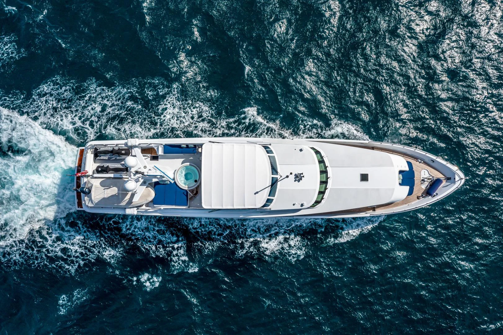 a boat in the water aboard XOXO Yacht for Charter