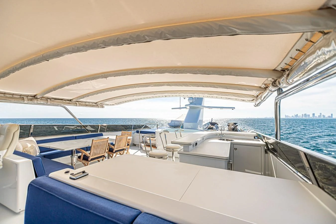 a boat on the water aboard XOXO Yacht for Charter