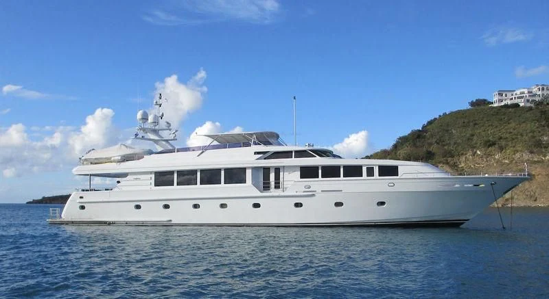 a boat on the water aboard XOXO Yacht for Charter