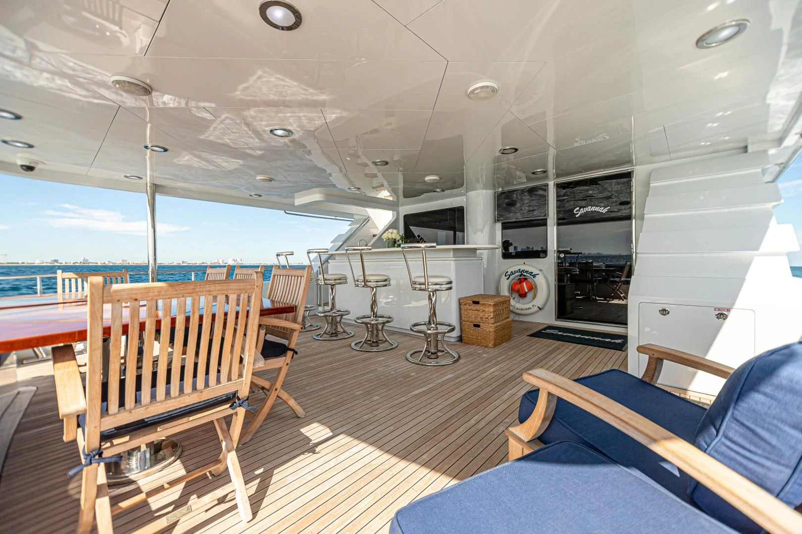 a boat on the water aboard XOXO Yacht for Charter