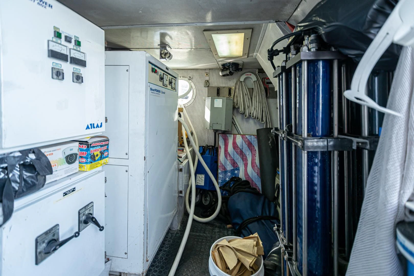 a room with medical equipment aboard XOXO Yacht for Charter