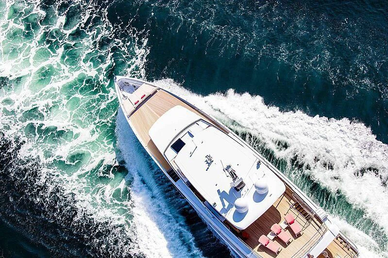a boat on the water aboard GRAYCLIFFS Yacht for Sale