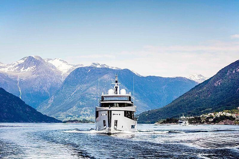 a ship in the water aboard GRAYCLIFFS Yacht for Sale