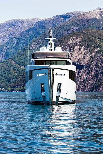 a boat in the water aboard GRAYCLIFFS Yacht for Sale