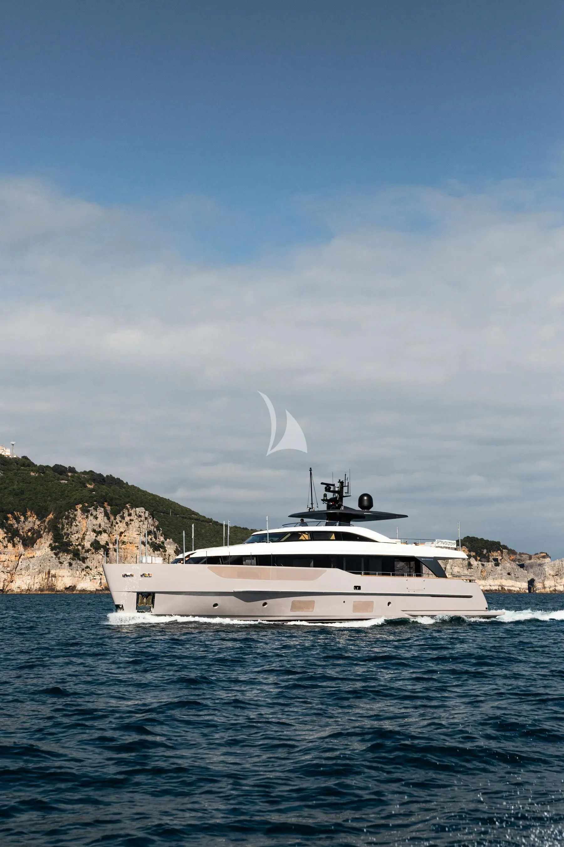 a boat on the water aboard AKIRA Yacht for Sale