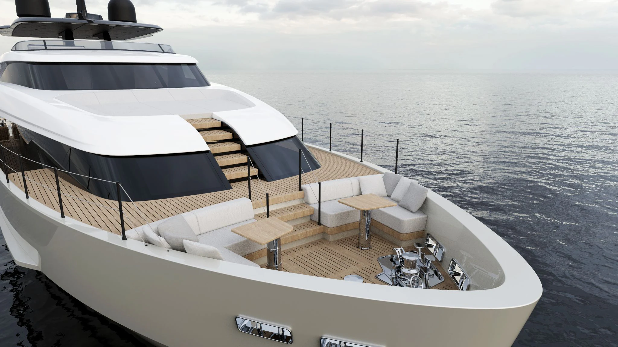 a boat on the water aboard AKIRA Yacht for Sale
