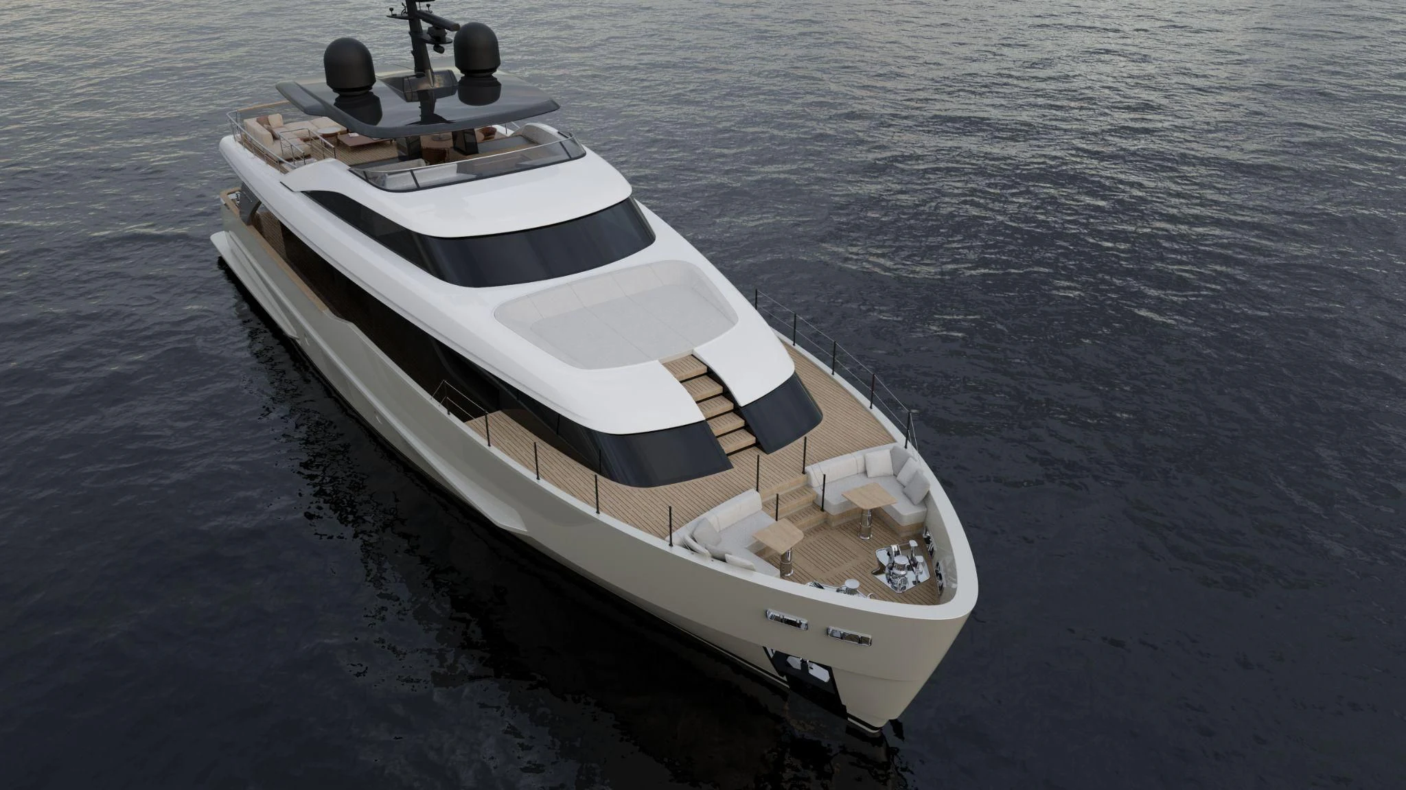 a boat on the water aboard AKIRA Yacht for Sale