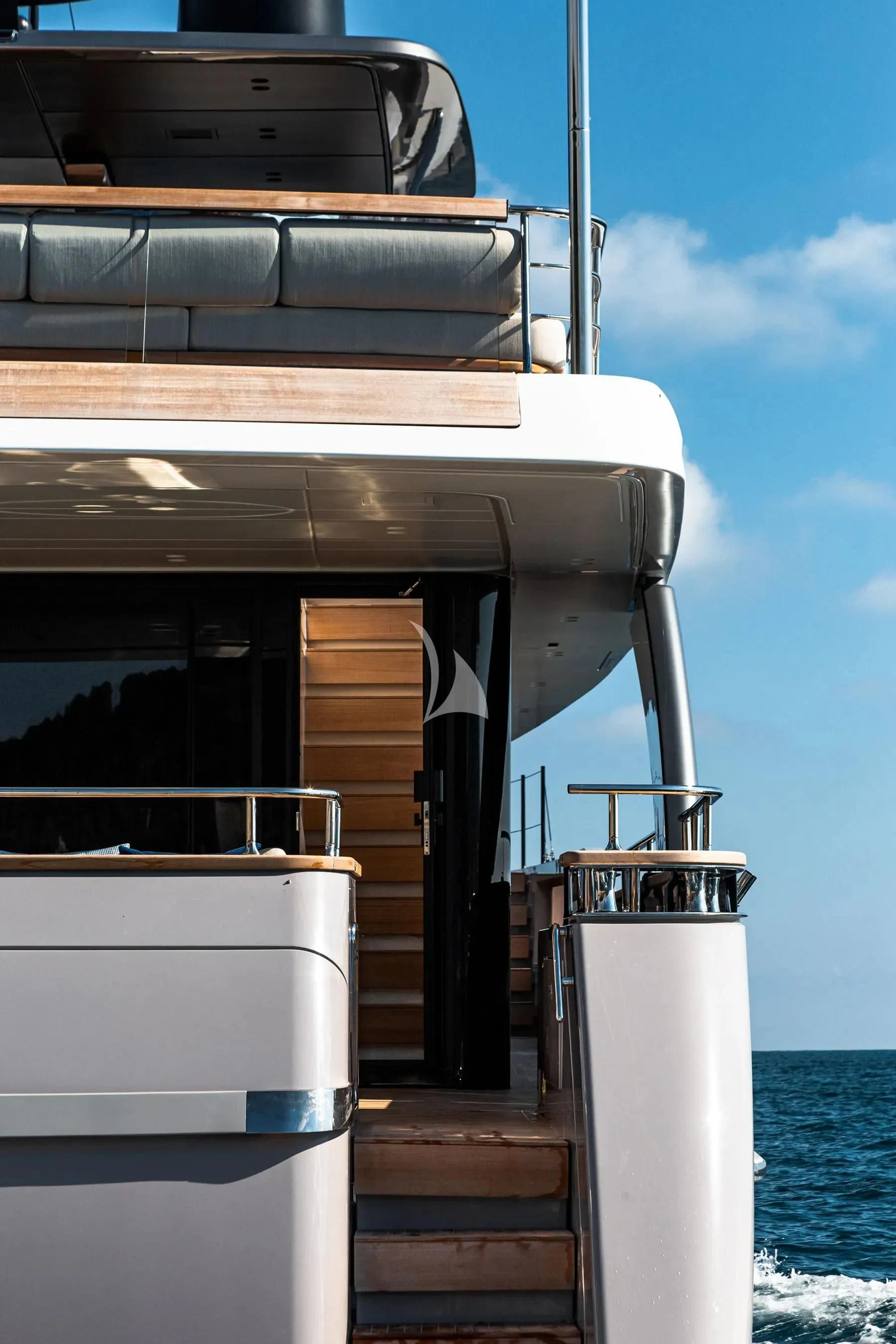 a boat on a body of water aboard AKIRA Yacht for Sale