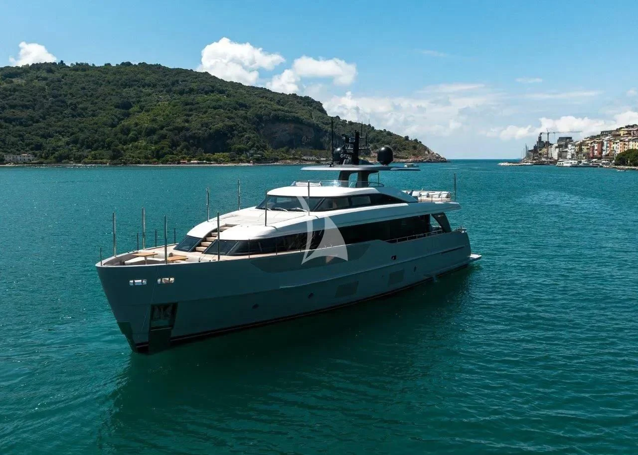 a boat in the water aboard AKIRA Yacht for Sale