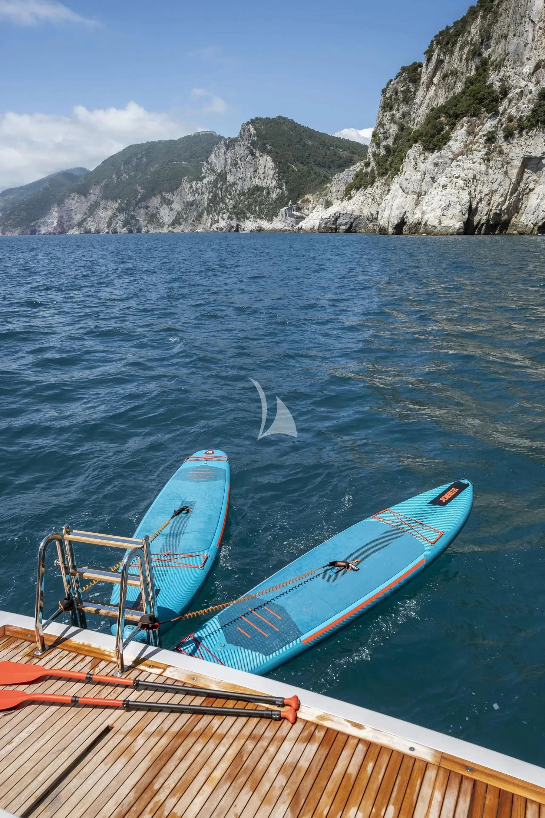 a boat on the water aboard AKIRA Yacht for Sale