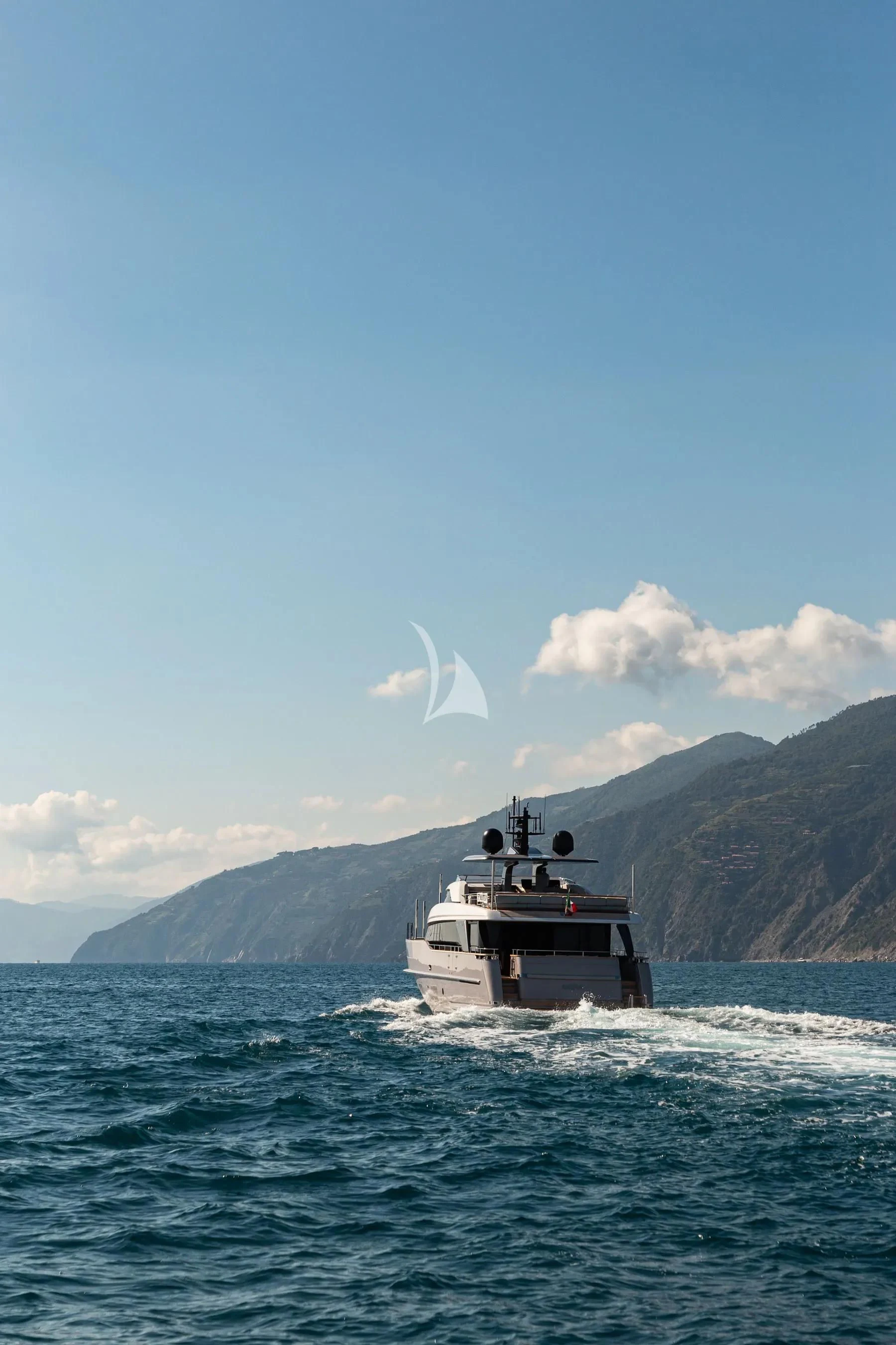 a boat on the water aboard AKIRA Yacht for Sale