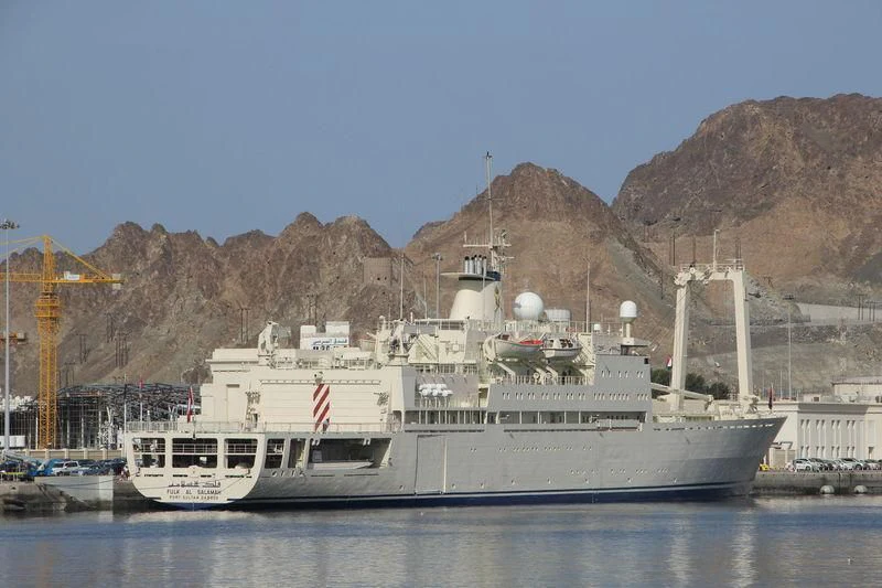 a large white boat in the water aboard DHAFI Yacht for Sale