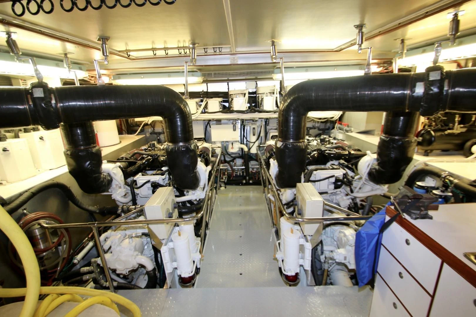 a machine in a factory aboard KISMET Yacht for Sale